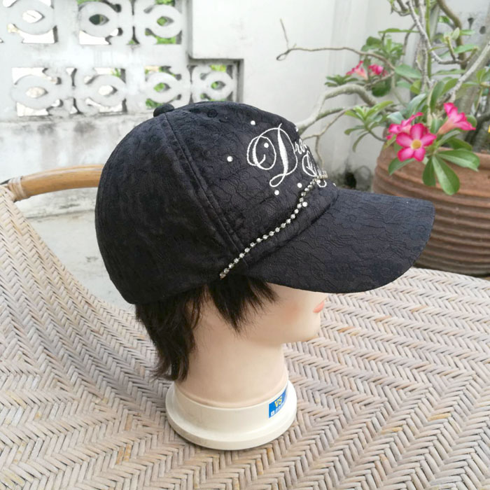 หมวกแก๊ปแต่งลูกไม้ครอบทั้งใบ สวยมาก