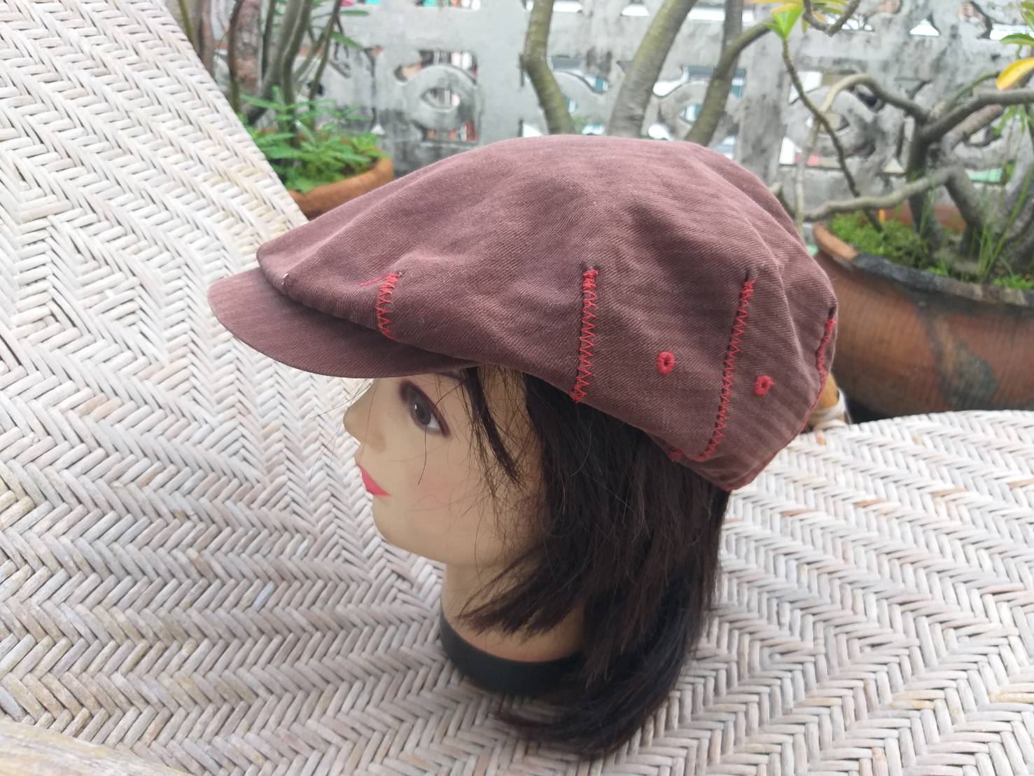 หมวกติงลี่ flat cap ผ้าหมวกสวย ดีไซนืเก๋ เท่ๆ เลย