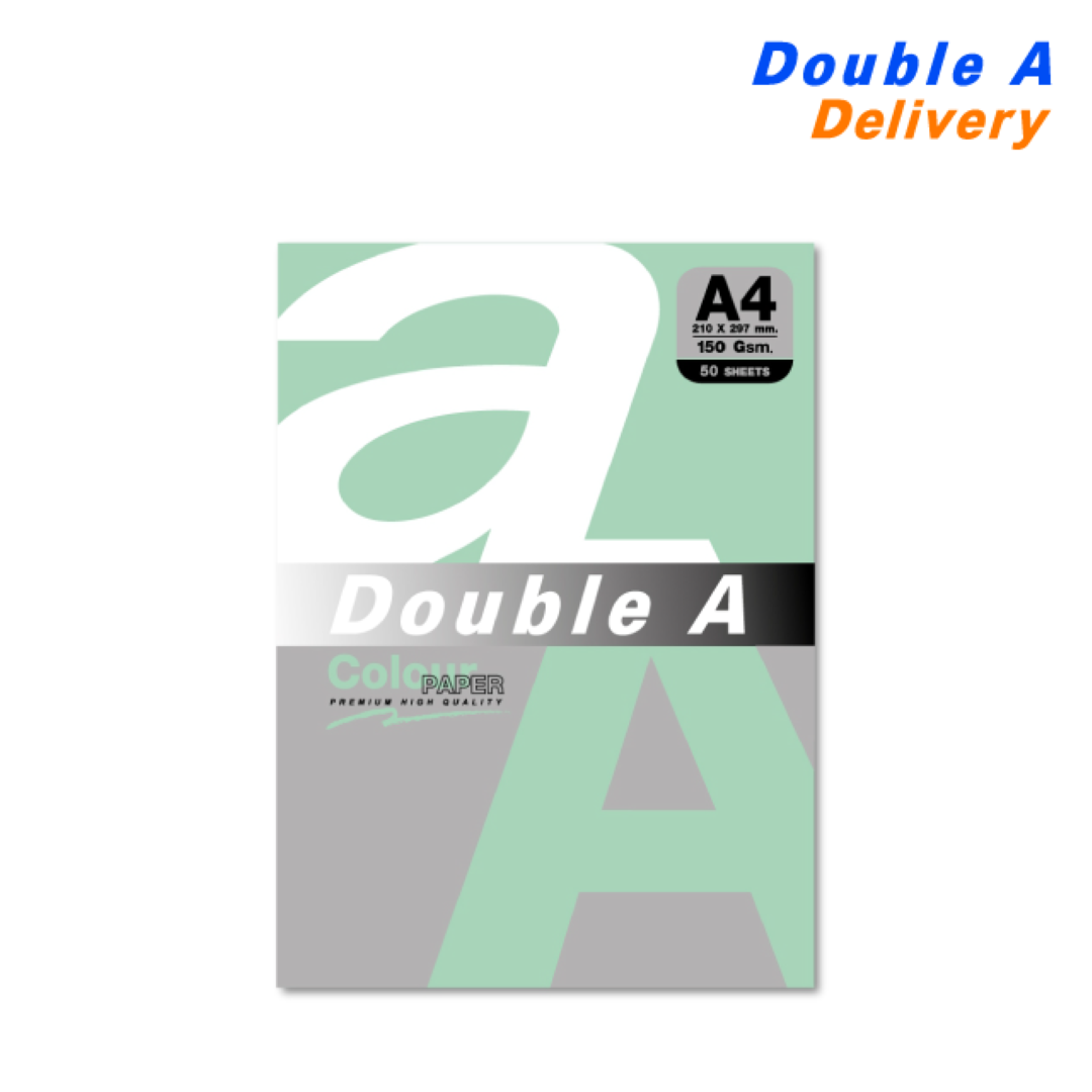 กระดาษสี / การ์ดสี A4 150 แกรม แพ็ค 50 แผ่น สีเขียว (Bush)