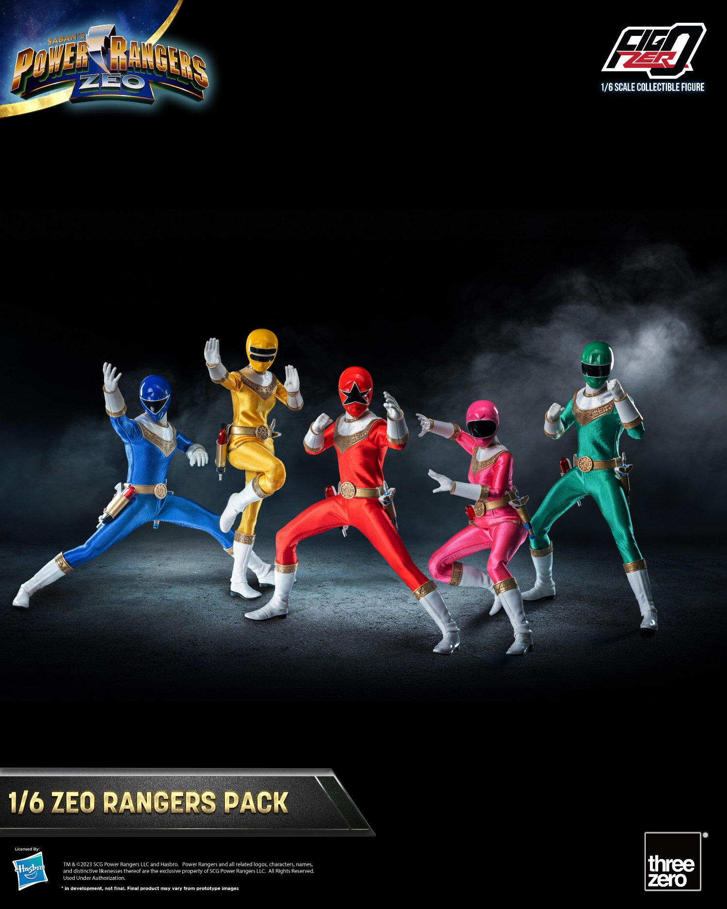 [เปิดจอง] [Threezero] 3Z0762 Info: Power Rangers Zeo - FigZero 1/6 Zeo Rangers Pack