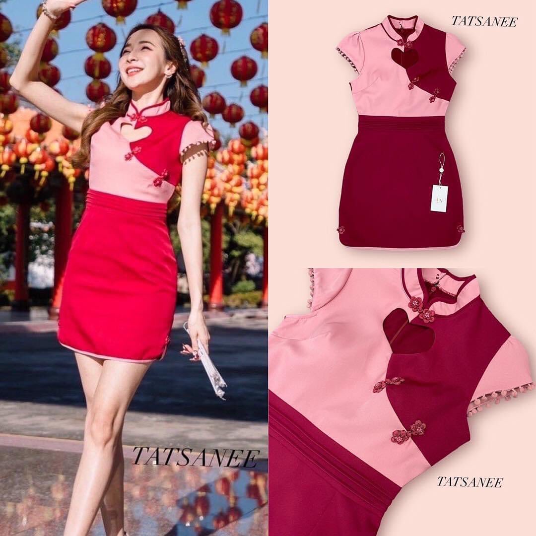 มินิเดรสกี่เพ้า แต่งเว้ารูปหัวใจตรงอก กระโปรงทรงเอใส่แล้วสวยน่ารัก เซ็กซี่ คัตติ้งเปะ ตัดเย็บจากผ้าเนื้อดี ใส่สบาย ดูดีเหมือนเซเลป สินค้าคุณภาพ (พร้อมส่ง)