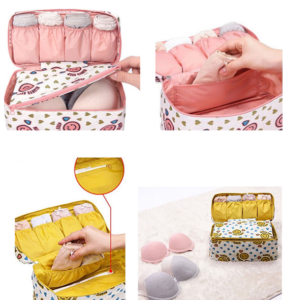 DINIWELL กระเป๋าใส่ชุดชั้นใน กางเกงใน รุ่นพิเศษ เหมาะทั้งหญิง และชาย ช่องเยอะ ผลิตจากโพลีเอสเตอร์คุณภาพสูง กันน้ำ