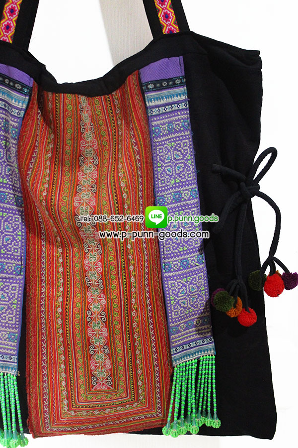 กระเป๋าชาวเขาใบใหญ่ กระเป๋าสะพายไหล่