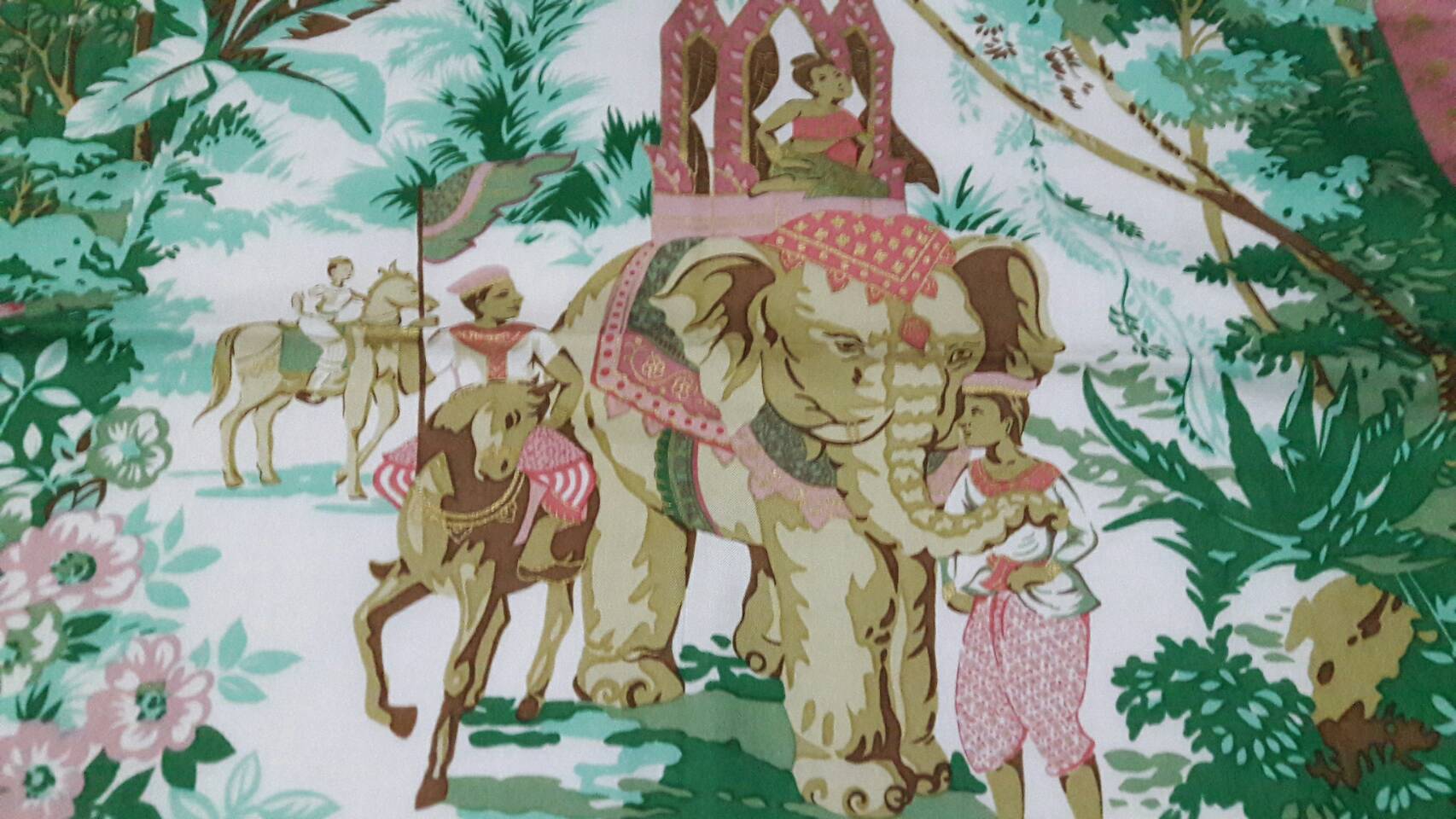 ผ้าเช็ดหน้า Jim Thompson 100% Silk สวยมาก