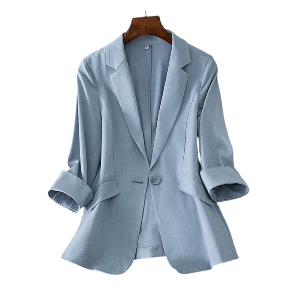 เสื้อคลุมเบลเซอร์สาวอวบ อก 44-48 นิ้ว ผู้หญิงไซส์ใหญ่ เสื้อคลุมไซส์ใหญ่ FF0304BL