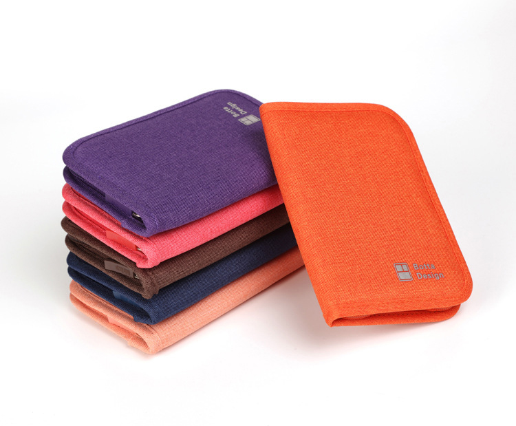 กระเป๋าใส่พาสปอร์ตสั้น กระเป๋าใส่หนังสือเดินทาง ขนาดกะทัดรัด ช่องเยอะ ใส่เอกสารสำคัญ ธนบัตร บัตรต่าง ๆ พกพาสะดวก ผลิตจากโพลีเอสเตอร์กันน้ำ คุณภาพดี