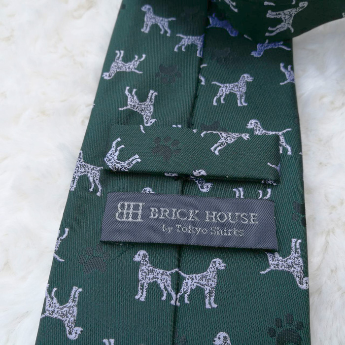 เนคไท BRICK HOUSE Silk Tie ลายหมาน่ารักมาก