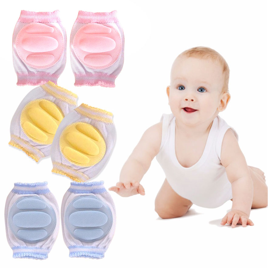 สนับเข่าเด็กเล็ก หัดเดิน-หัดคลาน บุฟองน้ำกันกระแทกหัวเข่า Baby Knee Protection Pad