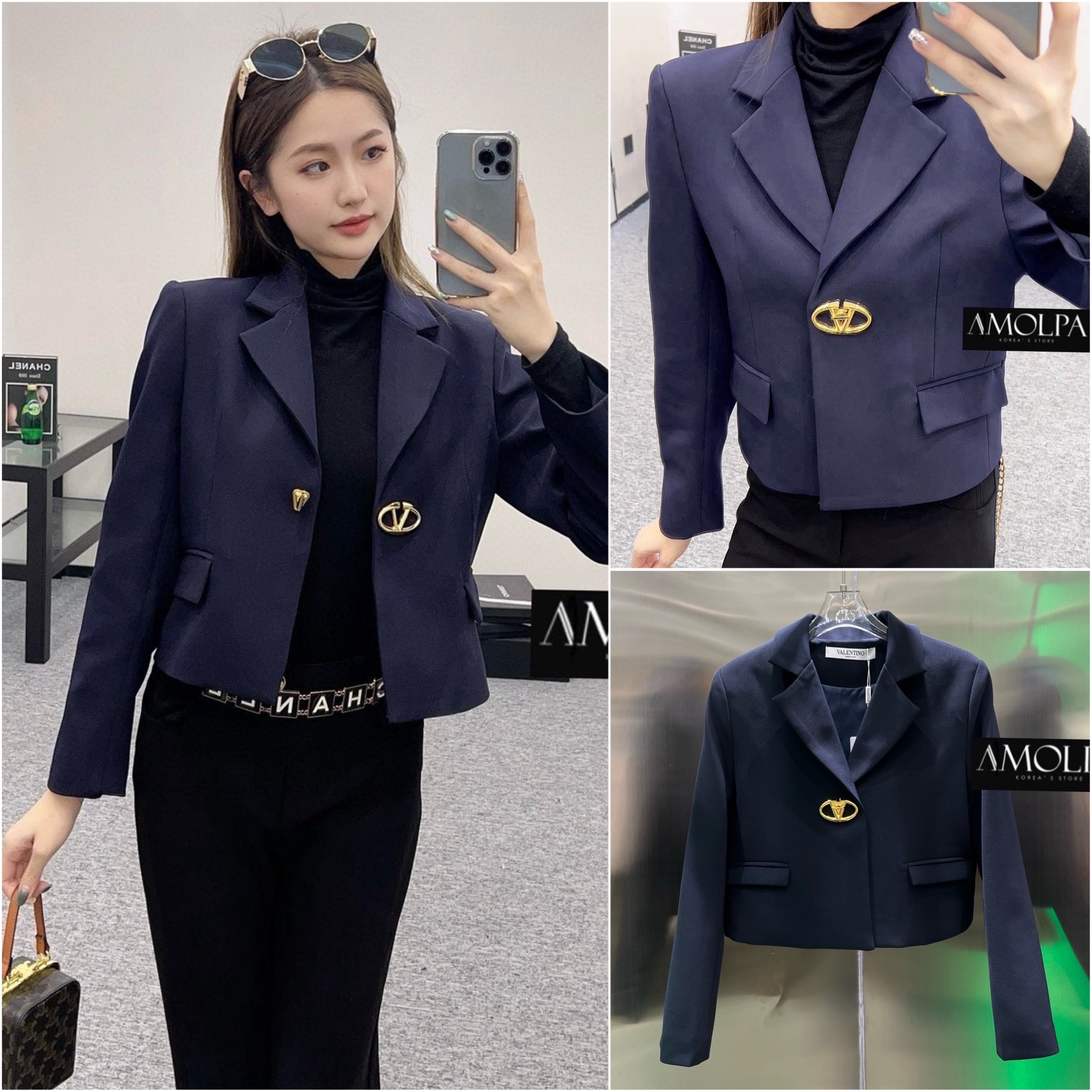 BLAZER VALENTINO Colletion 2024SS งาน hiend สูท VALENTINO เนื้อผ้า อย่างดี ด้านในมีซับในทั้งตัว ใส่สบาย : สินค้าคุณภาพ (พร้อมส่ง)