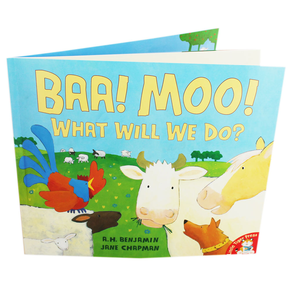 Baa Moo What Will You Do บา! มู! เราจะทำไงดีนะ หนังสือภาพเล่มโต หนังสือเด็กภาษาอังกฤษ