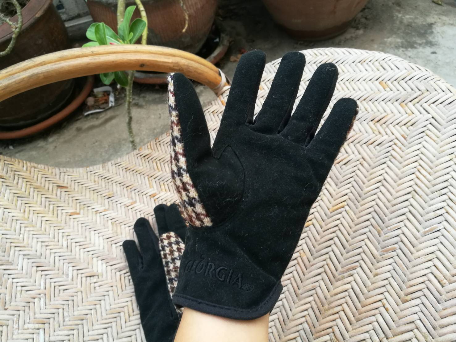 ถุงมือขนสัตว์ HARRIS TWEED (ของใหม่)