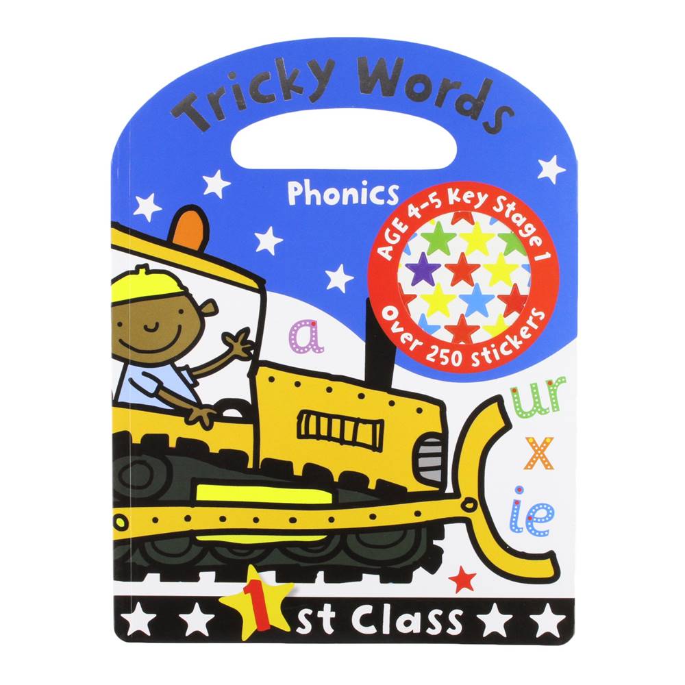 KS Key Stage 1 Workbook : 1st First Class : Tricky Words Phonics Age 4 - 5 แบบฝึกหัด เสียงตัวอักษรที่ออกเสียงแตกต่าง