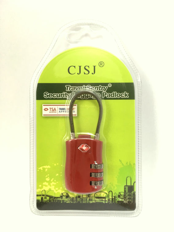 กุญแจล็อคกระเป๋าเดินทาง ตรงตามกำหนด TSA ใช้งานง่าย คุณภาพสูง (TSA Approved Travel Combination Cable Luggage Locks for Suitcases)