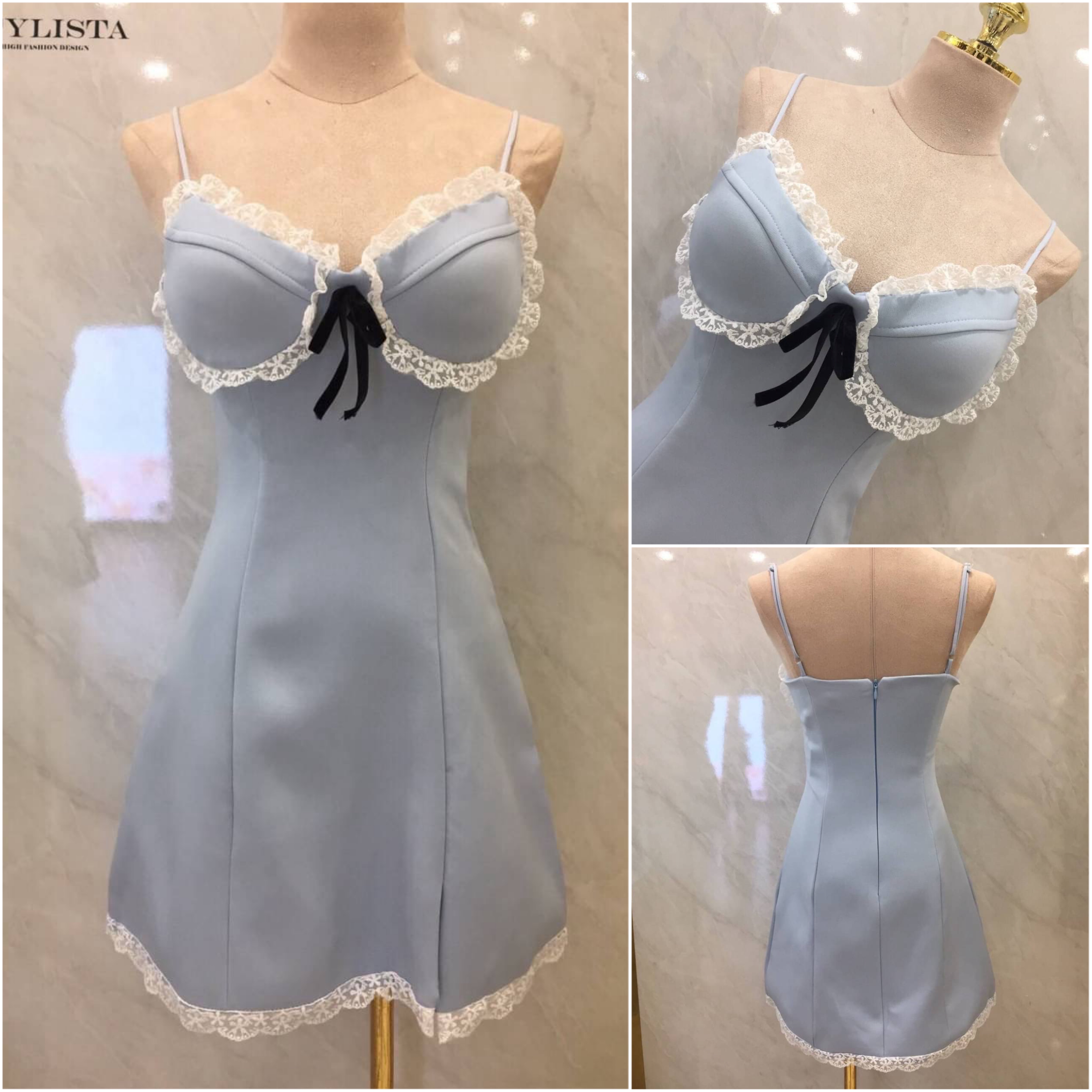 เดรสใส่สวยน่ารักมาก ต้องมีติดตู้ไว้เลย แพลตเทินดีงาม ใส่สวยเปะสุดๆ ใส่สบาย สินค้าคุณภาพ (พร้อมส่ง)