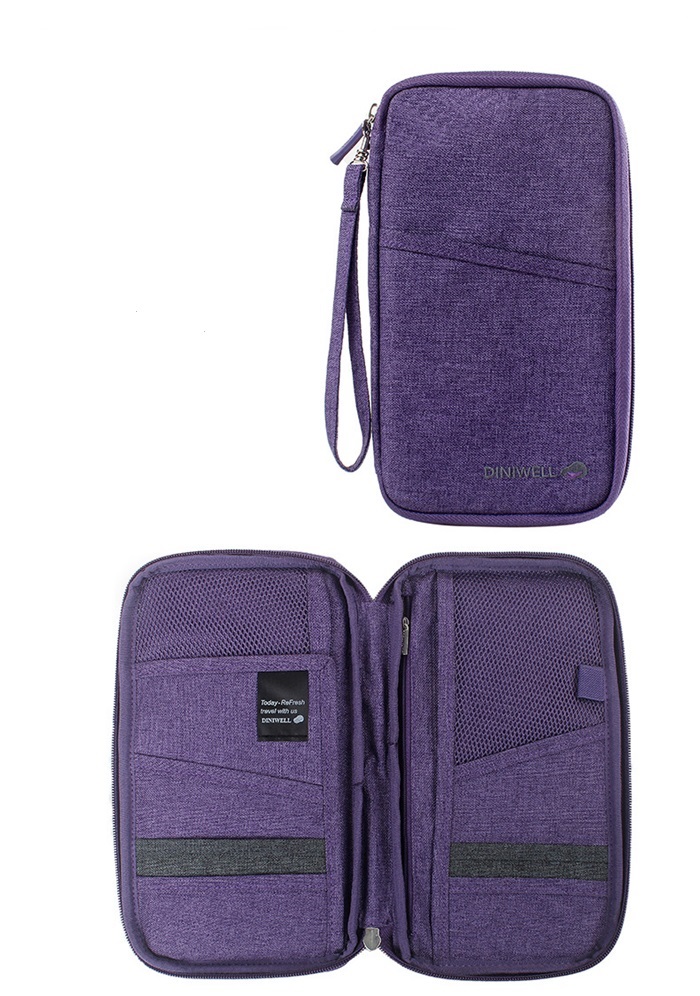 กระเป๋าใส่พาสปอร์ต กระเป๋าใส่หนังสือเดินทาง ใส่เอกสารต่างๆ มีสายคล้องมือ คุณภาพดี (Travel Wallet Passport Holder, Family Passport Holder with Hand & Neck Strap)