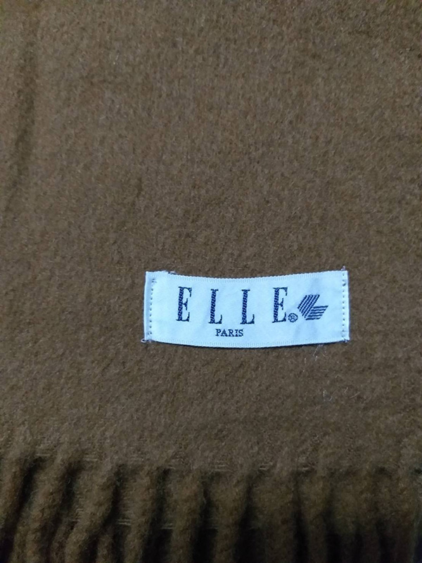 ผ้าพันคอขนสัตว์ ELLE (ของใหม่)