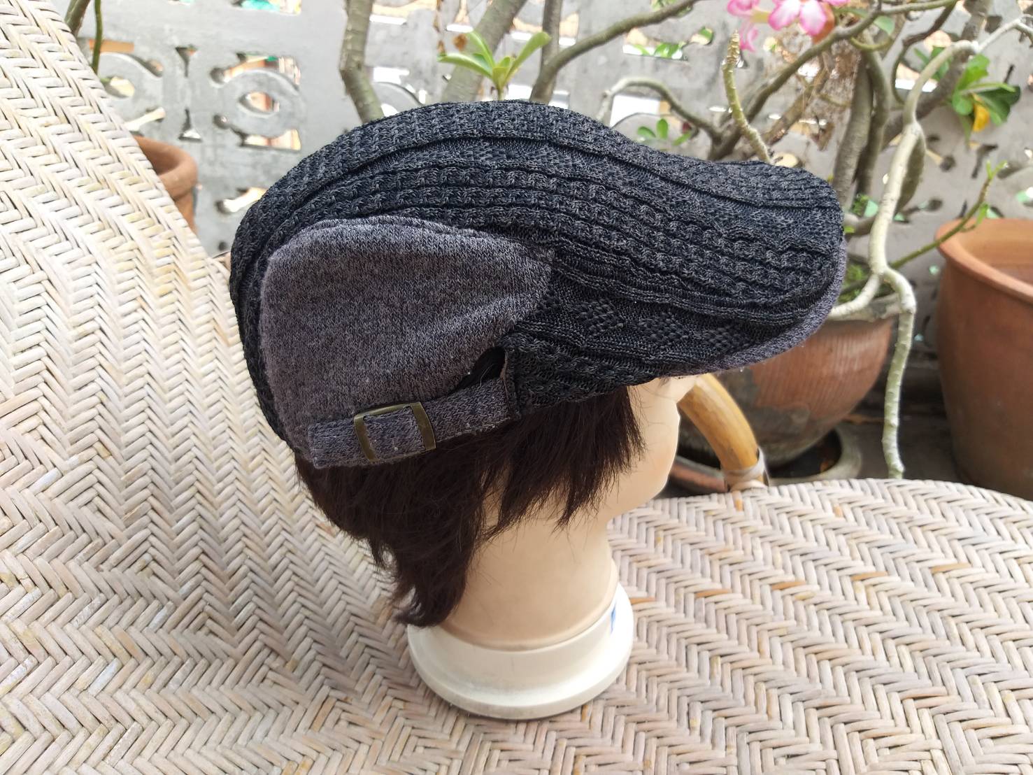 หมวกติงลี่ หมวกแฟลตแค็ป ไหมถักสวยมาก