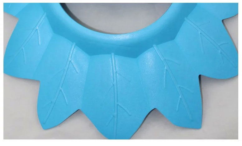 หมวกกันแชมพู หมวกสระผมเด็ก ปรับขนาดหัวได้ มีที่ปิดหู ดีไซน์ใบไม้น่ารัก สำหรับเด็กวัย 0-6 ปี