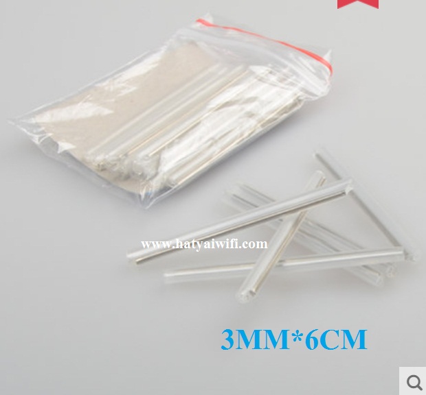 สลิปเชื่อมสายไฟเบอร์ shrinkable คุณภาพสูง หลอด 3MM ยาว 6CM (ถุงละ 100 ตัว)