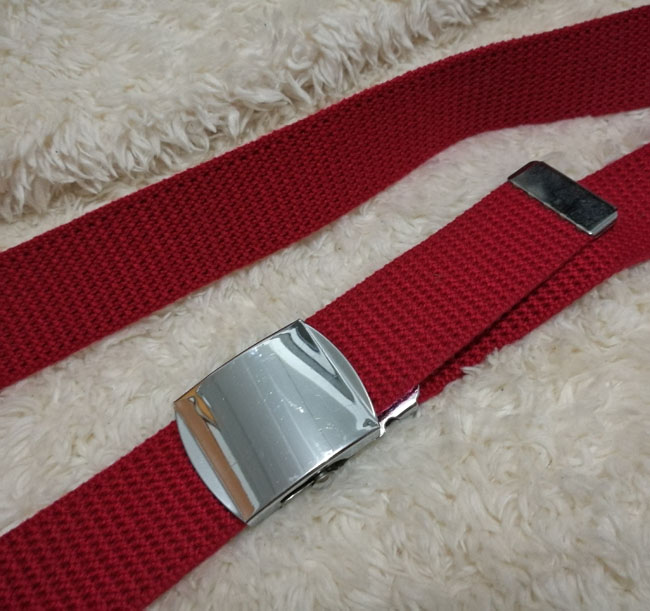 เข็มขัดด้ายถัก สีแดง คือสวยอ่ะเส้นนี้ แจ่ม