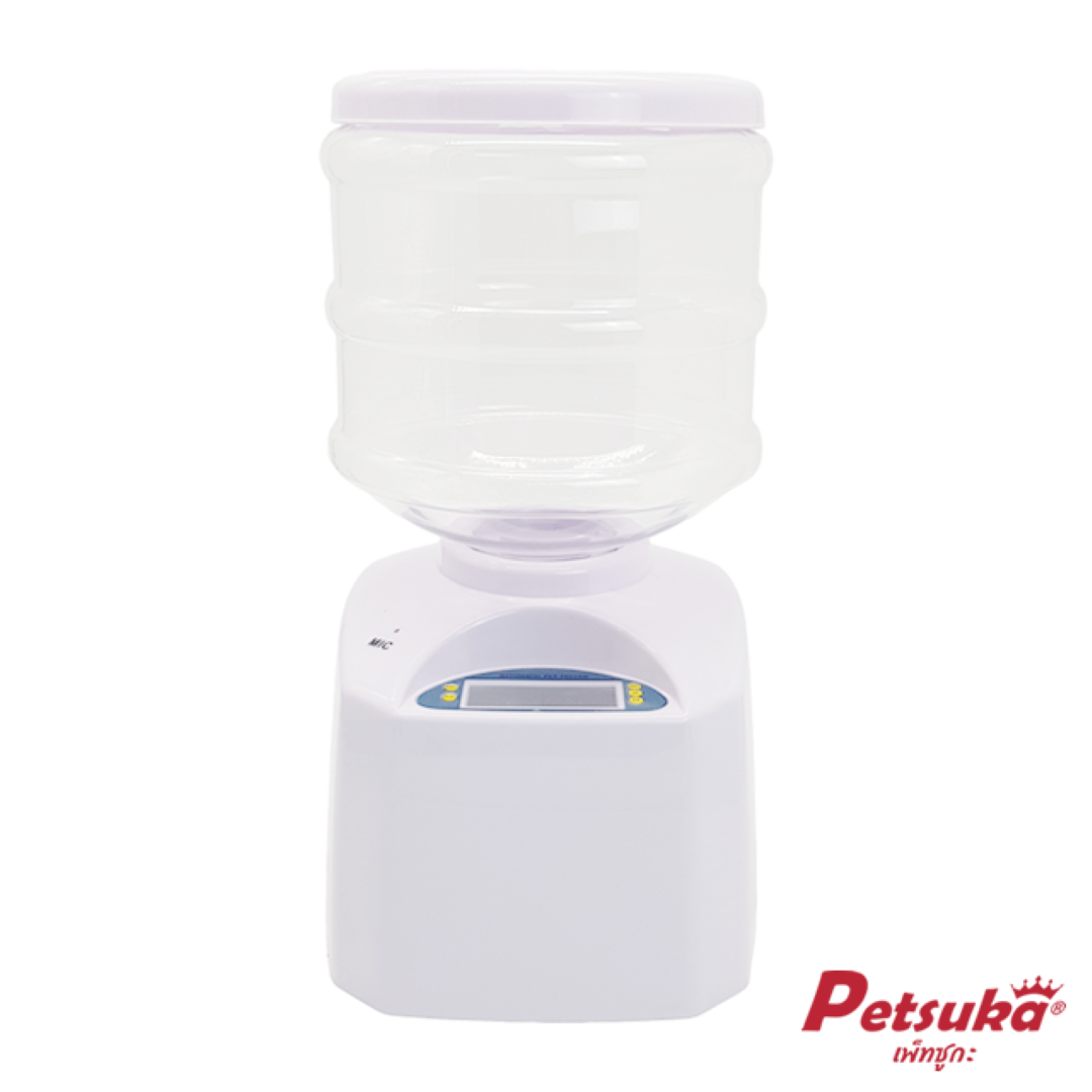 เครื่องให้อาหารสัตว์เลี้ยงอัตโนมัติ Petsuka แบบตั้งเวลา ขนาด 4 ลิตร