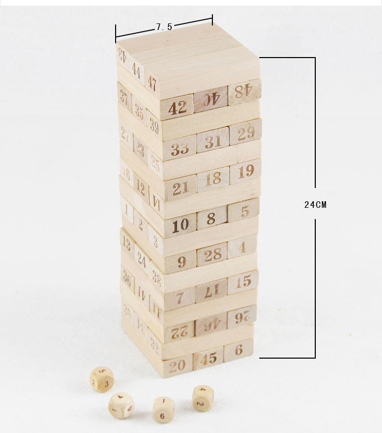 ของเล่นไม้ เกมถอดแท่งไม้ ของเล่นตึกถล่ม Uno Stacko อูโน่ สแตกเกอร์