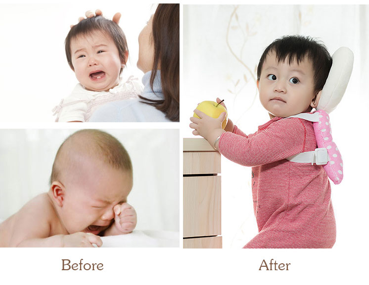 หมอนกันหงายหลัง หมอนกันกระแทก กันล้มเด็ก กันกระแทกหัวเด็ก มีสายคล้องแขน ป้องกันศีรษะและหลังลูกน้อย JJOVCE