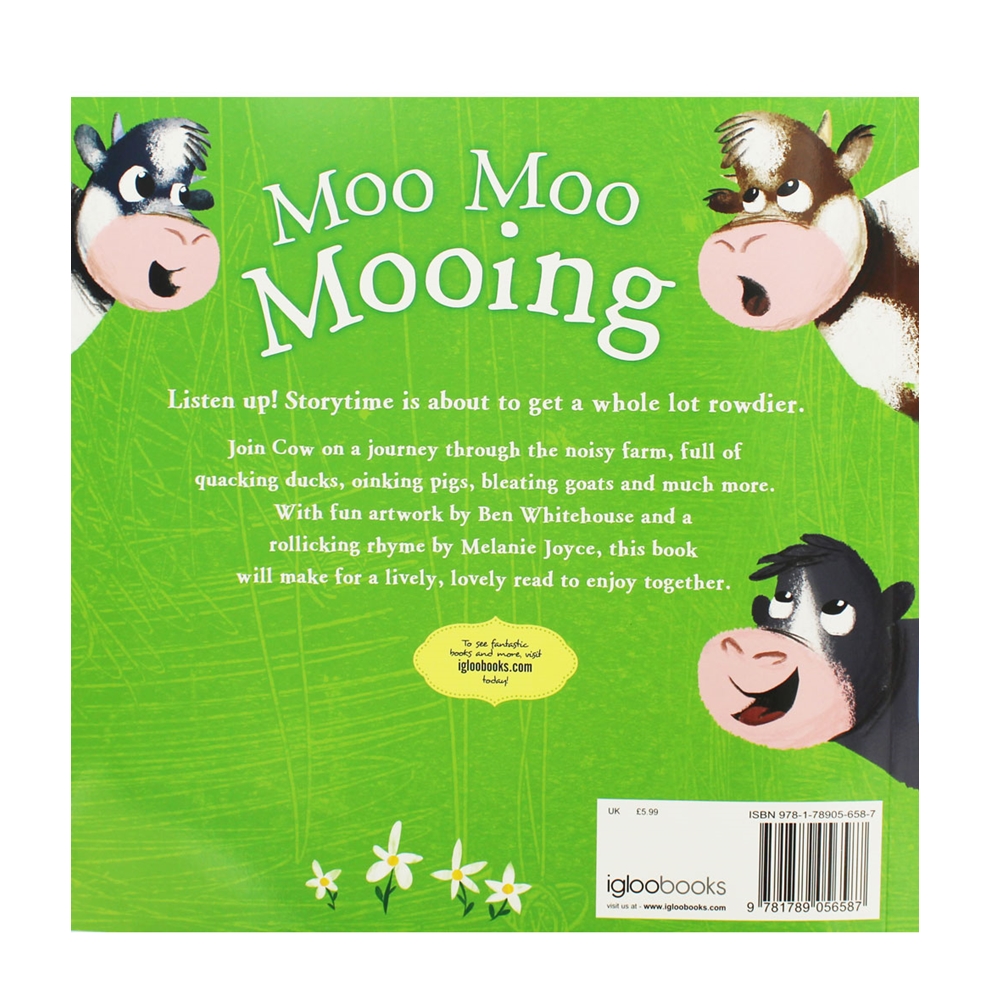 Moo Moo Mooing : An a-moo-sing tale about a noisy little cow : นิทานปกแข็ง เด็กเล็ก ลูกวัวร้องมูมู