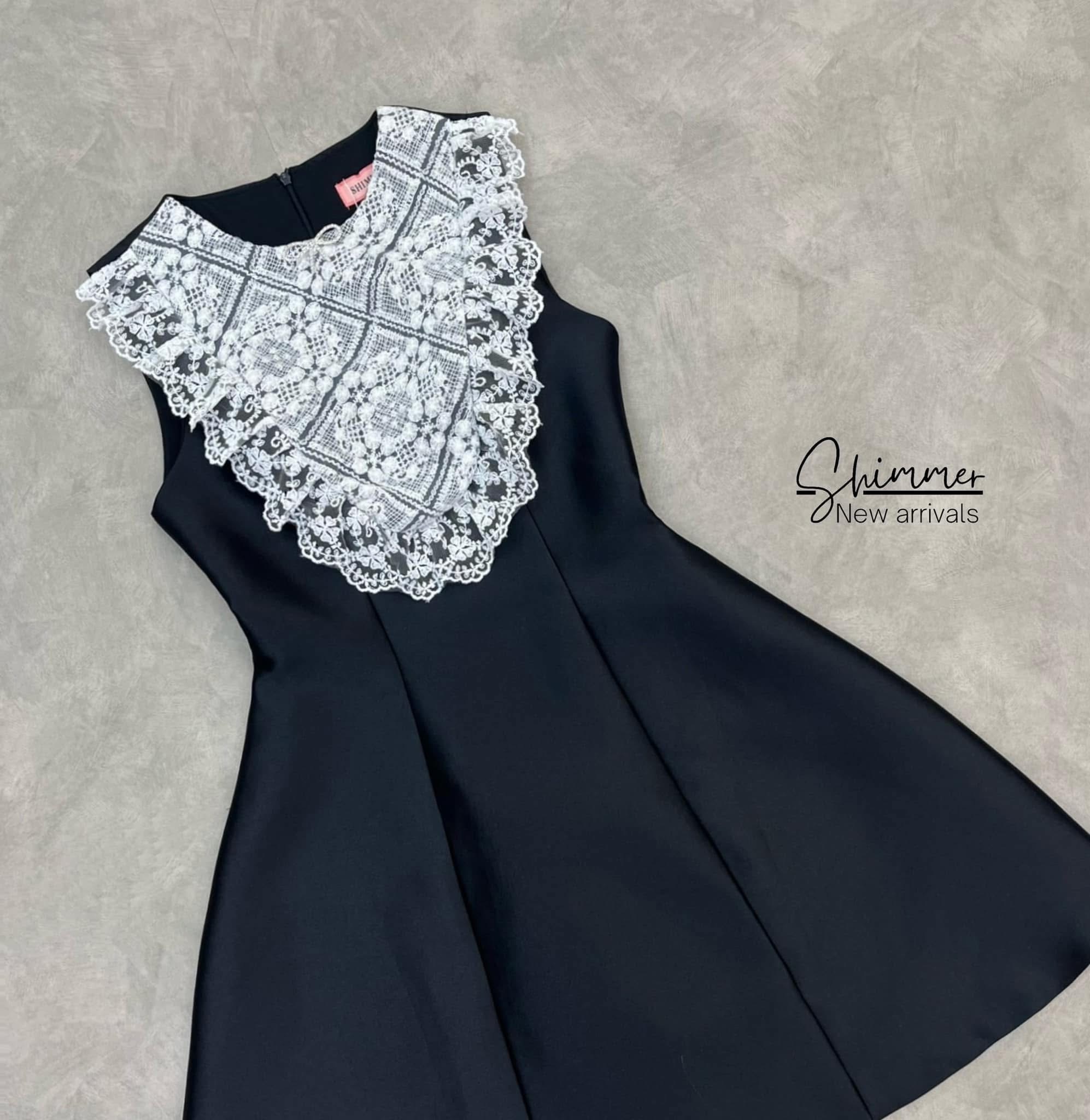 มินิเดรสแต่งลูกไม้ ดีไซน์สวยน่ารักให้ลุคคุณหนูสุดๆ ใส่สบาย : สินค้าคุณภาพ (พร้อมส่ง)