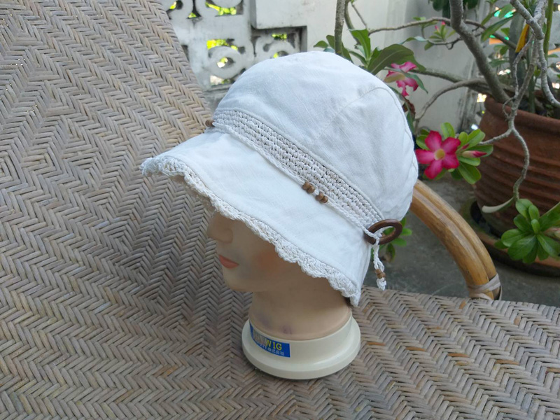 หมวกบักเก็ต แต่งเชือกถัก สวยมากๆ ใบนี้