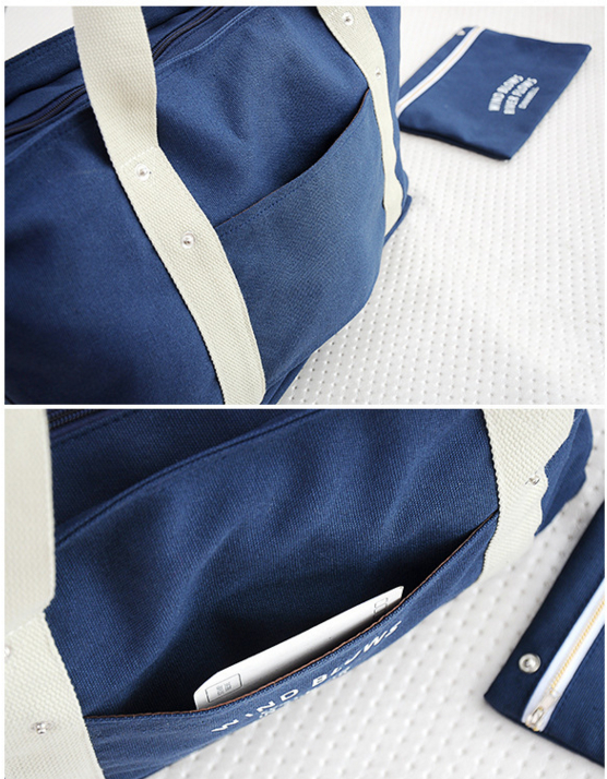 กระเป๋าสะพายผ้าแคสวาส เสียบกระเป๋าเดินทางได้ มีช่องใส่สองชั้นบน-ล่าง กระเป๋าเล็กแยก เหมาะมากสำหรับเดินทาง ท่องเที่ยว มี 7 สีให้เลือก