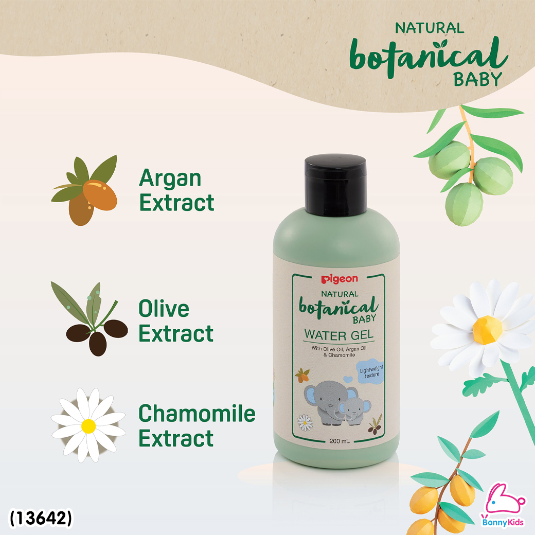 (13642) Pigeon (พีเจ้น) Natural Botanical Baby Water Gel โลชั่นเจลน้ำ (ขนาด 200 ml.)