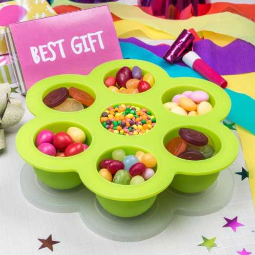 ถาดซิลิโคนเด็ก ชุดถาดซิลิโคนฟรีซเก็บอาหารเด็กอ่อน มีฝาปิด NanaBaby Food Storage Silicone Container