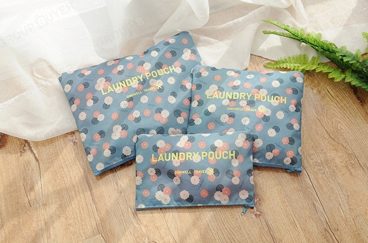 กระเป๋าจัดระเบียบเดินทาง กระเป๋าจัดระเบียบเสื้อผ้า 6 ใบ จัดกระเป๋าเดินทาง กันน้ำ ใส่เสื้อผ้า ชุดชั้นใน เครื่องสำอาง มี 5 สีให้เลือก