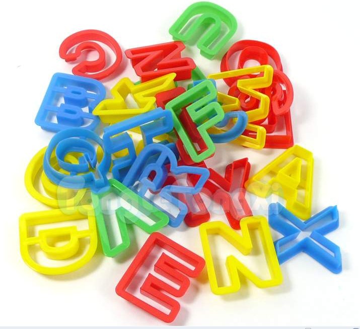 แม่พิมพ์ ABC แม่พิมพ์แป้งโดว์ A-Z เซตแม่พิมพ์ตัดแป้งโดว์-ดินน้ำมัน ตัวอักษร A-Z รวม 26 ตัว