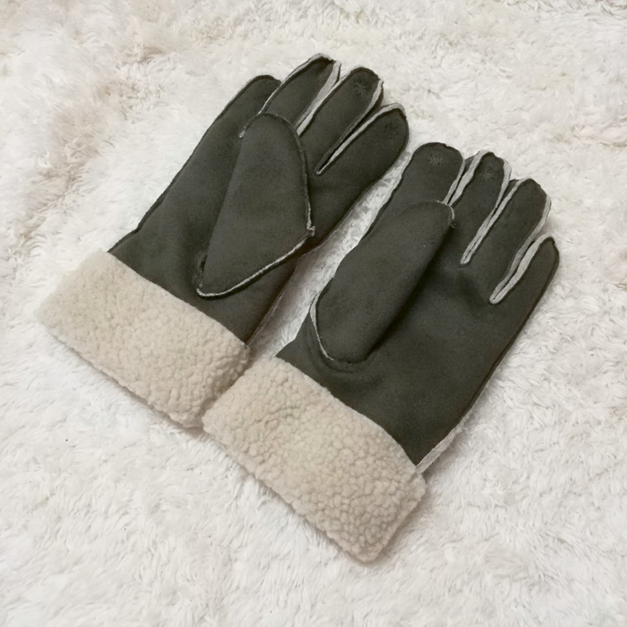 ถุงมือผ้าชามัวร์ บุขน อุ่นติดลบ ไซด์ L