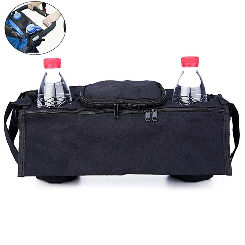 กระเป๋าวางแก้วน้ำ ที่วางขวดนมรถเข็นเด็ก กระเป๋ารถเข็นเด็ก กระเป๋าติดรถเข็นเด็ก Baby Stroller Organizer