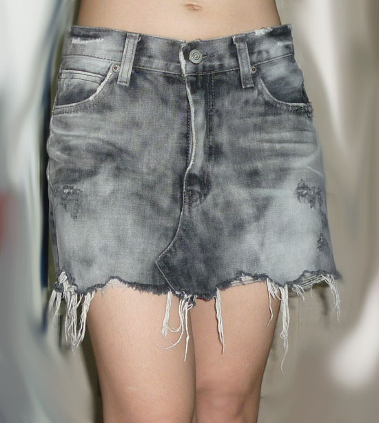 #2กระโปรงยีนส์แบรนด์ SLINKY JEANS Made in Korea