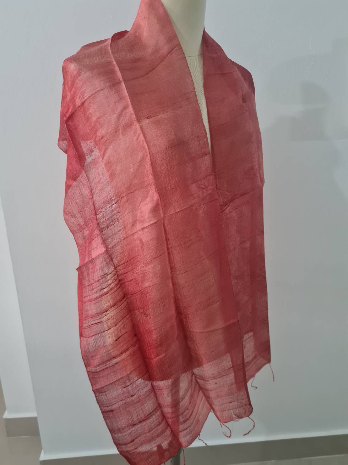 ผ้าพันคอ ผ้าคลุม ผ้าไหม Thai Silk (ของใหม่)