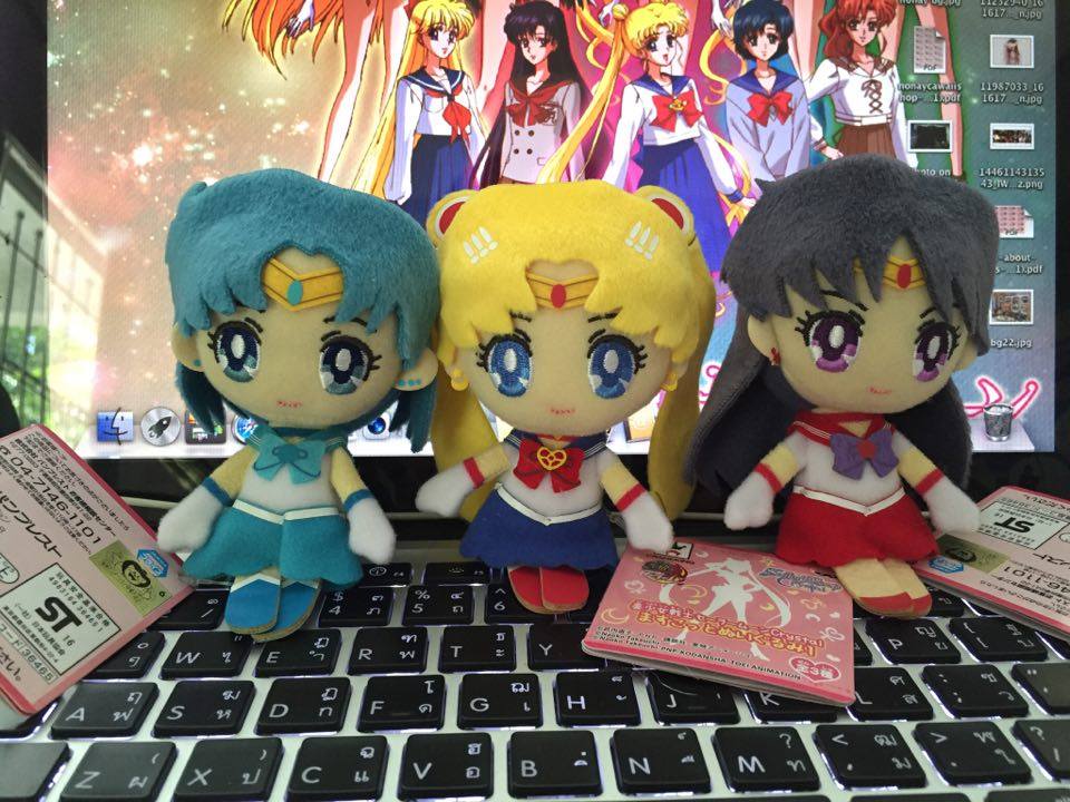 พร้อมส่ง sailor moon crystal mascot plush1