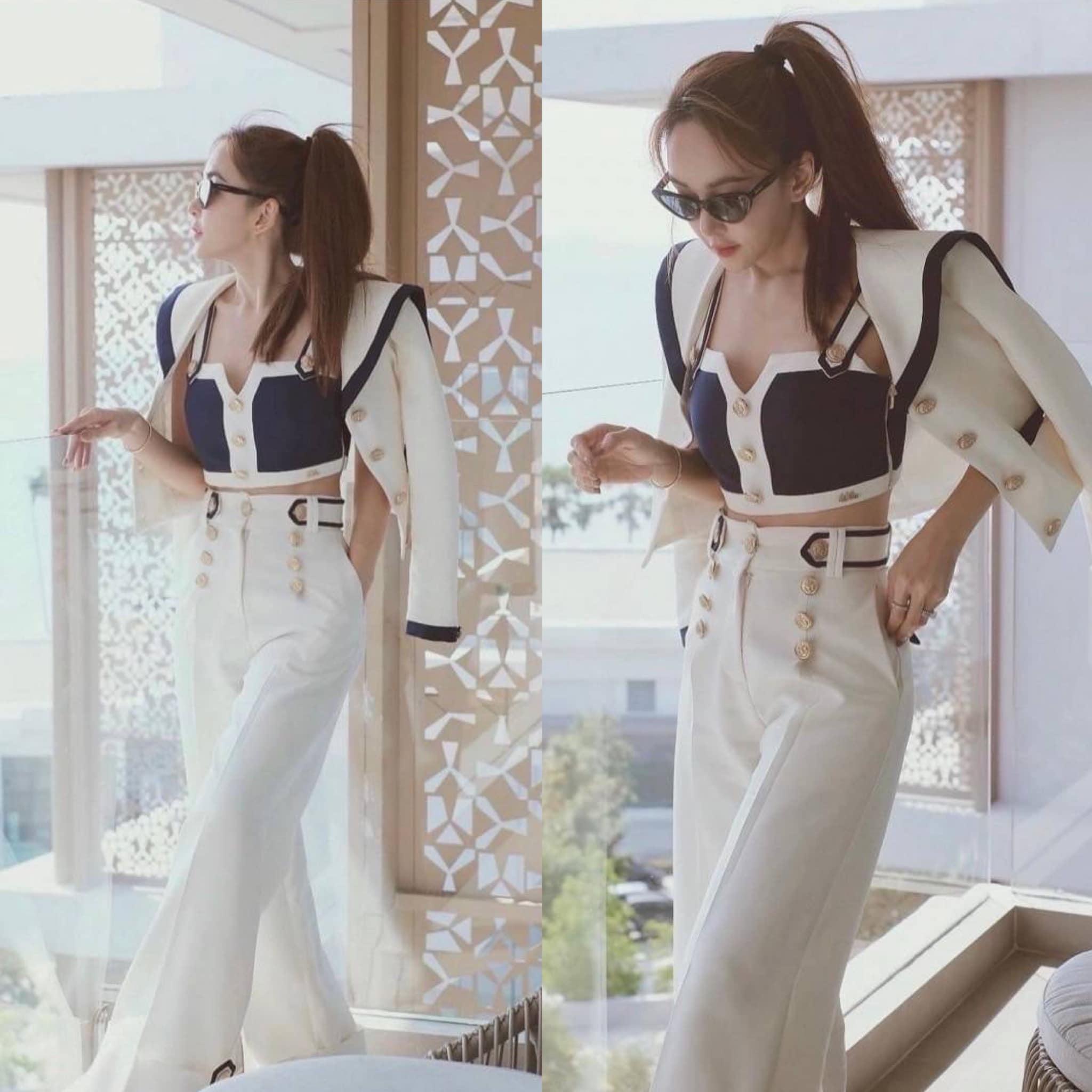 เซตเสื้อ+สายเดี่ยว+กางเกงขายาว รุ่นนี้มีมาทั้งหมด 3ชิ้น งานจริงผ้าดีเวอร์ สินค้าคุณภาพ (พร้อมส่ง)