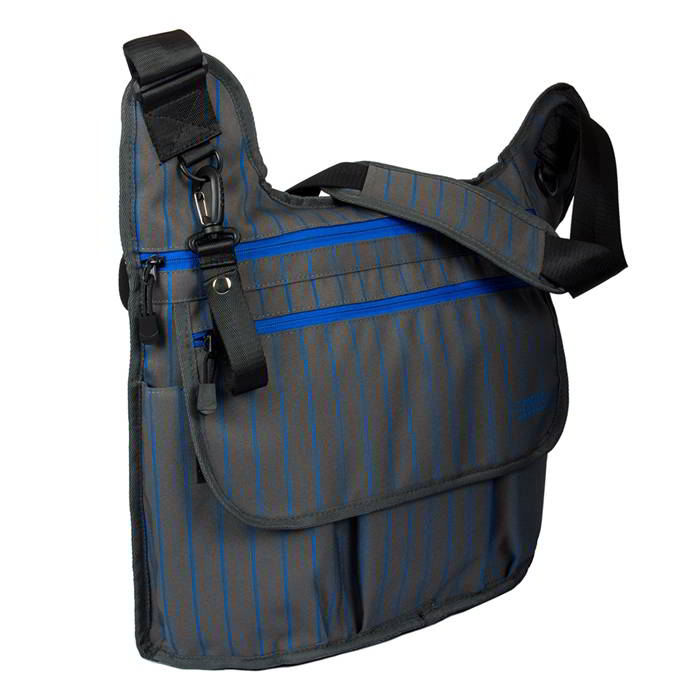 Ecosusi กระเป๋าคุณแม่ กระเป๋าสัมภาระคุณแม่ กระเป๋าแม่ลูกอ่อน ทรงกระเป๋าแมสเซนเจอร์ เดินทางสะดวก แขวนรถเข็นได้ คุณภาพสูง (สีเทาเข้ม)