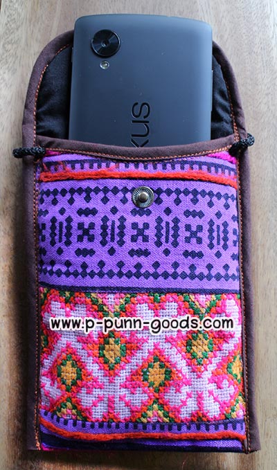 กระเป๋าใส่โทรศัพท์/ใส่พาสปอร์ต ผ้าชาวเขา