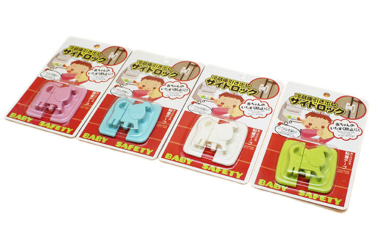 ตัวล็อคตู้เย็น ที่ล็อคตู้ ตู้เย็น ลิ้นชัก กันเด็กเปิดเอง (รุ่นล็อคด้านข้าง) รูปสุนัข