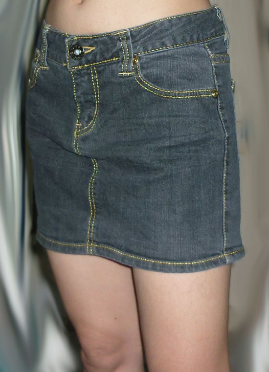 #2กระโปรงยีนส์สวยน่าใส่ 31-34-12