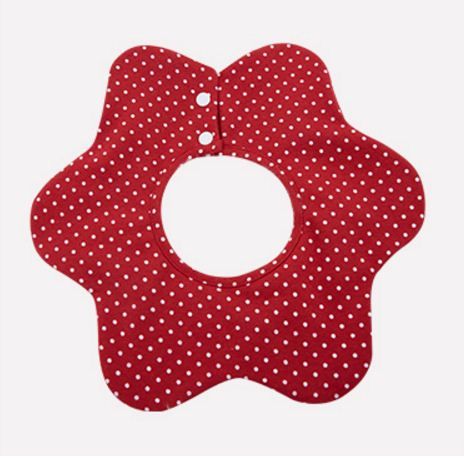 ผ้ากันเปื้อนเด็กซับน้ำลาย หมุนได้รอบคอ 360 องศา Cotton 100% หนา 2 ชั้น มีกระดุมถอดง่าย สำหรับเด็กวัย 0-2 ปี