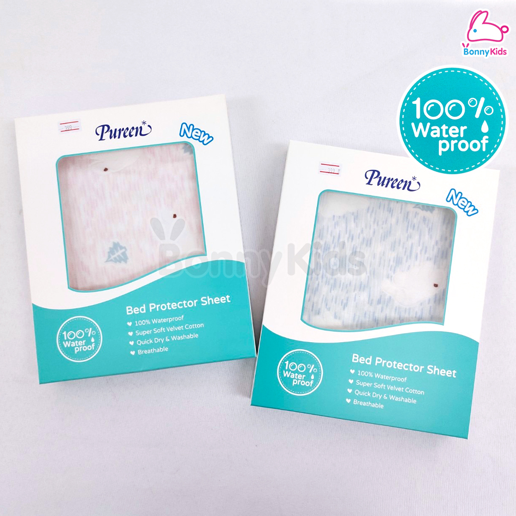 Pureen (เพียวรีน) Bed Protector Sheet ผ้ารองกันน้ำปูที่นอน ขนาด 50x70 cm.