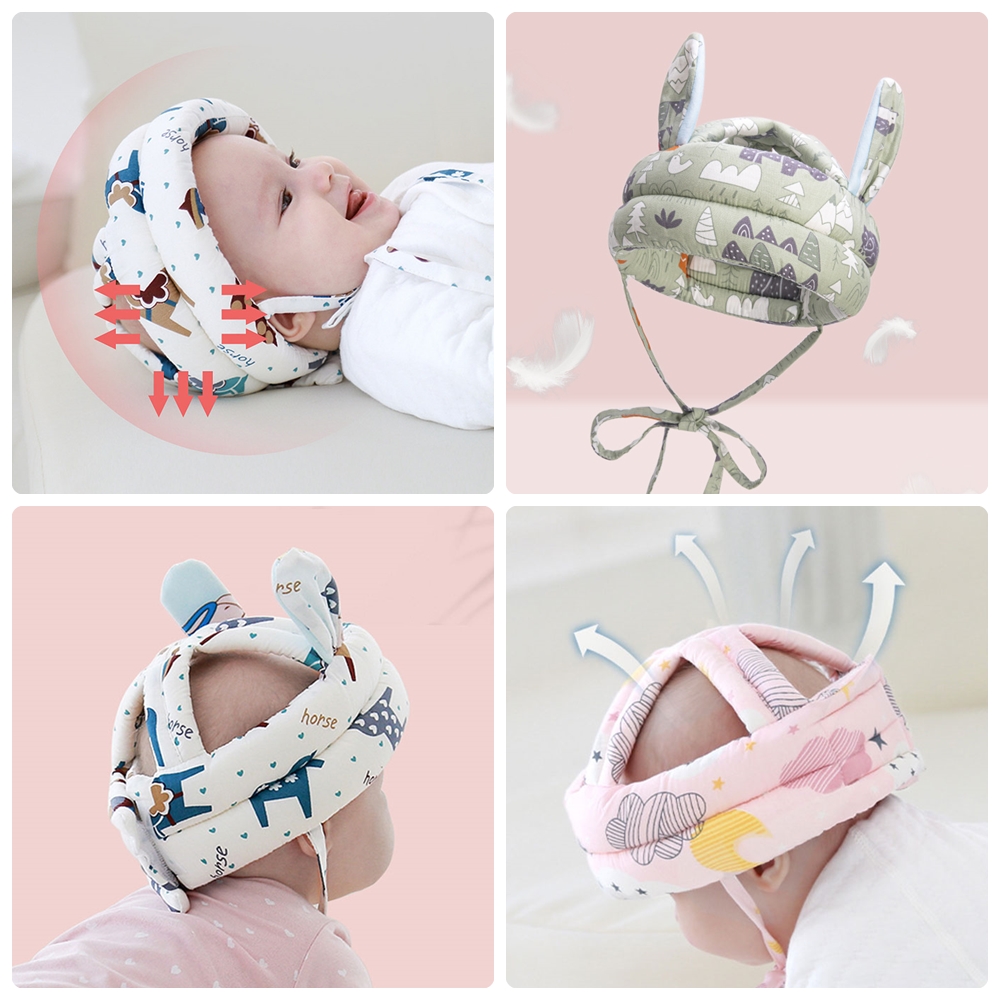 หมวกกันน๊อคเด็ก กันกระแทก หมวกกันล้มเด็กหัดเดิน ป้องกันหัวเด็กจากการล้ม-การชน