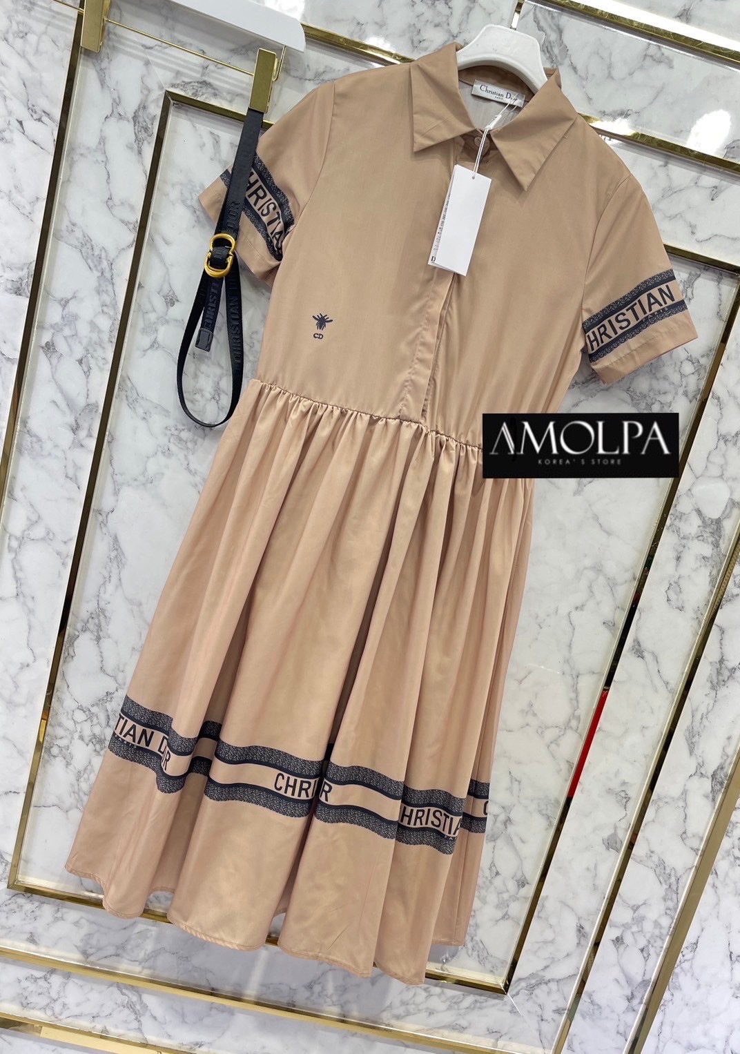 LONG MAXI DRESS CD WITH BELT งานมีน้ำหนัก ผ้าอย่างดี สวยม๊ากก คุณภาพพพแน่นสุดดู . สินค้าคุณภาพ (พร้อมส่ง)