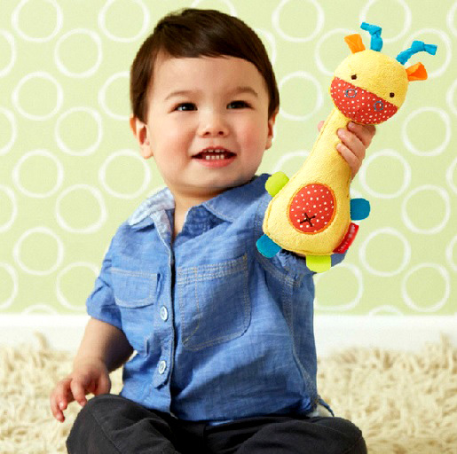 ตุ๊กตาผ้าบีบมือ เขย่ามีเสียง เสริมพัฒนาการ mamamiya&papas